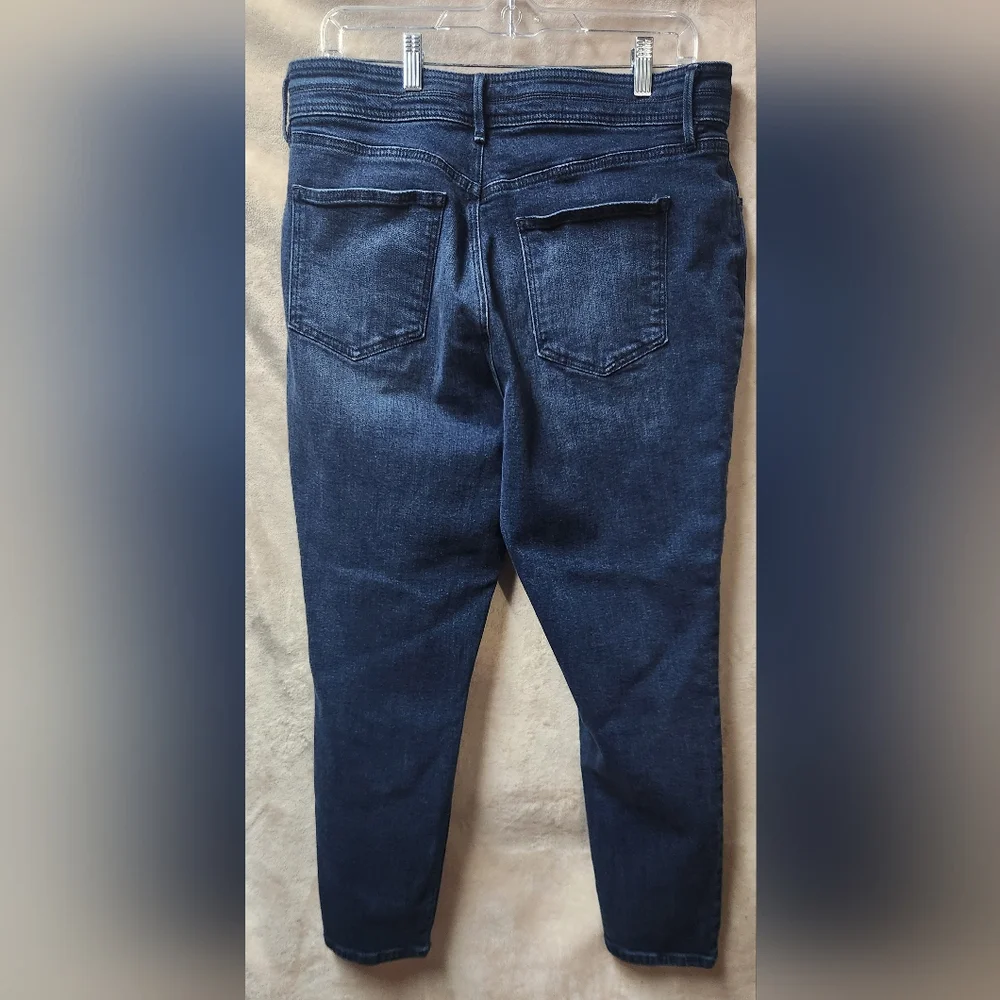 Ann Taylor Factory Blue Jeans with Contrast Stitching - Picture 5 of 6